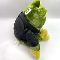 Dan Dee Biker Frog Black Synthetic Jacket “You Rock My Heart” Stuffed Toy Plush