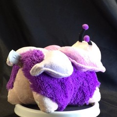 Pillow Pets “Fluttery Butterfly” Purple Pink Plush 2011 Pee Wees 18″NWT