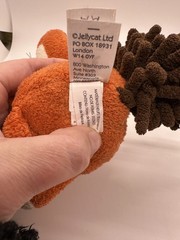 JELLYCAT Noodle Tail Small 6″ Plush Fox- Red Orange Stuffed Animal Toy RETIRED