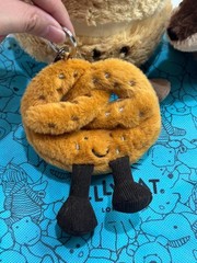 Jellycat Amuseable Pretzel Plush Bag Charm Soft Toy Keychain Collectible NWT
