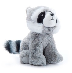 The Petting Zoo Raccoon Stuffed Animal Plushie, Gifts for Kids, 6 in, Gray