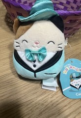 Squishmallow Cam Calico Cat Plush Monopoly Collector Edition Blue Mini 5″