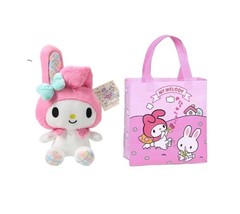 New 2pc Sanrio My Melody Plush Stuffed Animal & Reusable Tote