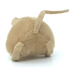 Steiff Pieps Mouse 1960s White Mohair Red Eyes 8cm 3in no ID Vintage