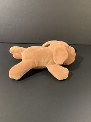 Melissa and Doug Pet Brown Laying Down Dog Plush 10” With Tush Tags.