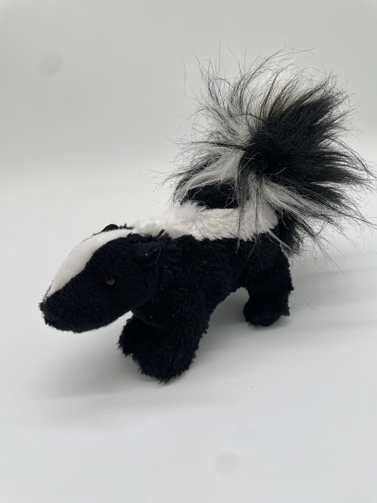 Douglas Striper Skunk Plush Toy Stuffed Animal 8” Black White Woodland Kids