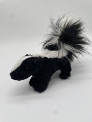 Douglas Striper Skunk Plush Toy Stuffed Animal 8” Black White Woodland Kids