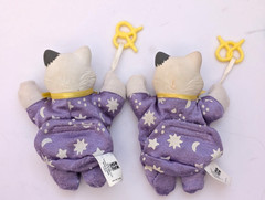 LOT Vintage Kitty SLEEP N SURPRISE Hasbro 1992 It’s a Boy Pretzel Girl Pacifier