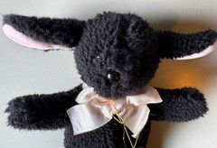 North American Bear Co. Licorice Lamb Black 10” Plush Sheep 1989 Vintage W/ Tags