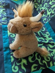 Living Nature Highland Cow Farm Stuffed Animal Soft Toy Cuddly Plush Plushie 6″