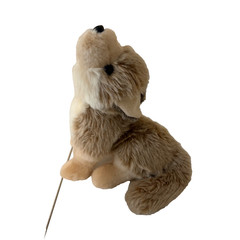 Unipak Wolf Plush Stuffed Animal Gray Brown 8″