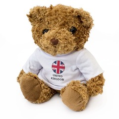 UNITED KINGDOM FLAG ROUNDEL – Teddy Bear – Cute Cuddly – British Gift Present