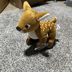 Ganz Vintage Plush Deer Stuffed Animal Tan Brown White Spots Toy Gift See Note
