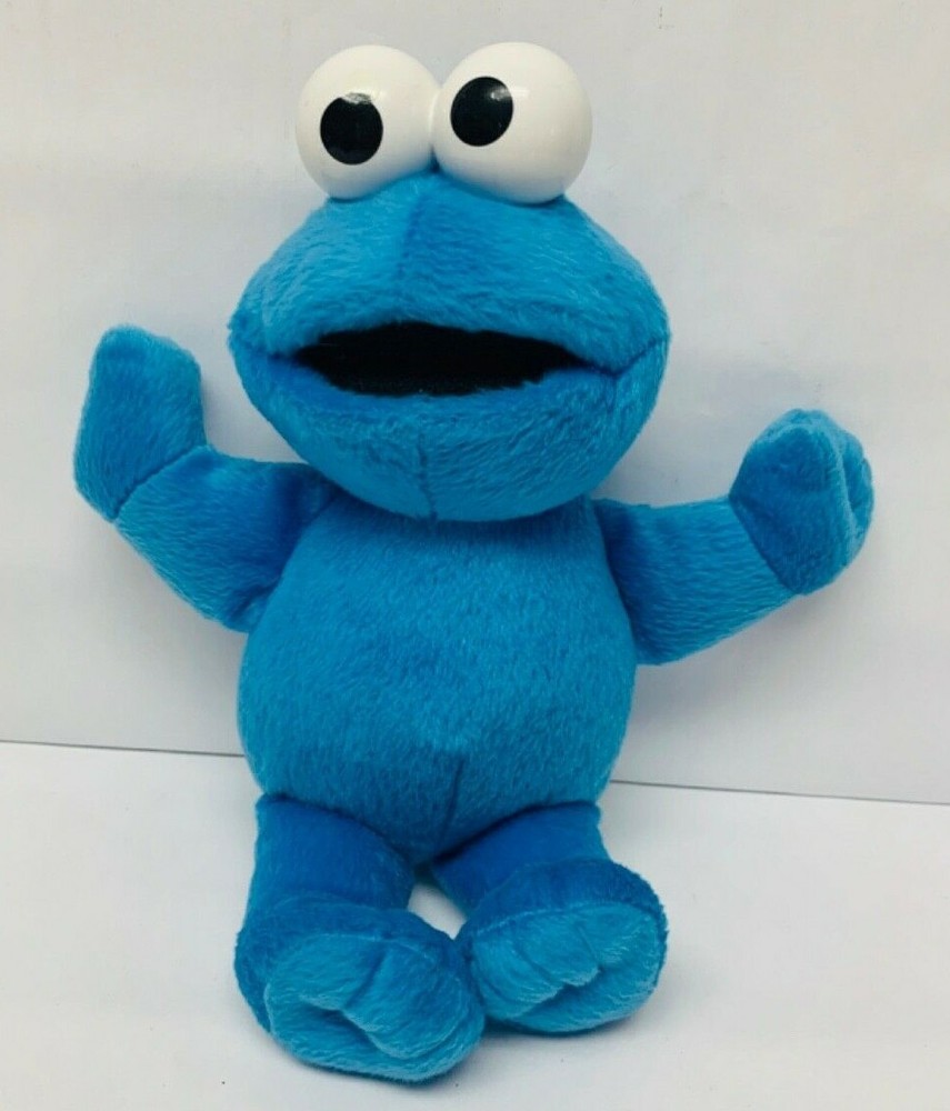 Cookie Monster Plush Stuffed Animal 2002 Sesame Workshop Fisher Price 10″ BIN 32