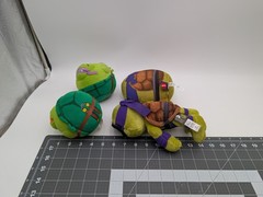 Ty Mattel Teenage Mutant Ninja Turtles Lot Plush Donatello Michaelangelo Stuffed