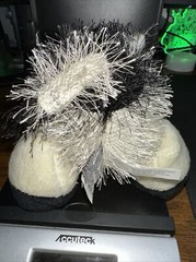 Webkinz Lil’ Kinz HM003 Black & White Cow 8” Plush (No Code) Cute Stringy Hair