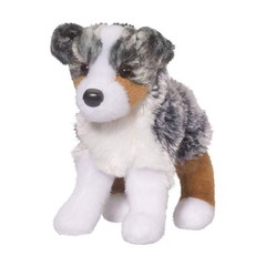 Douglas Steward Australian Shepherd Dog 8″ (20 cm) Long, Gray / White / Tan