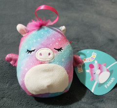 NWT Squishmallows Faisah Pegasus 4″ Christmas Plush Ornament 2023 Fantasy