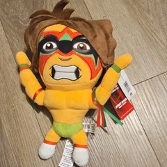 WWE Ultimate Warrior Plush 9in Multicolor 2023 Spot Clean 0010423DJ