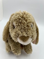 Toys R Us Animal Alley Lop Ear Bunny Brown Rabbit Realistic Plush 10″ 2017