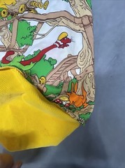 Puggles On Roller Coaster From The Lost Forests Australia Draw String Large Bag