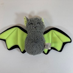 Slumber Kins Glow In The Dark Bat Super Cute Grey Black Green 14″ Wing Span
