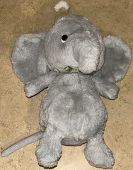Rare Jellycat Jollipop Elephant Grey With Party Hat Preowened