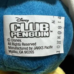 NOS Jakks Pacific Club Penguin Plush Max Rad Mad Scientist Green Disney Lab Coat