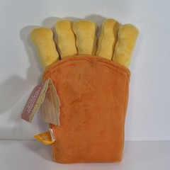 New Emotional Support Crinkle Fries Plush Toy Funny Gift Orange Yellow NWT