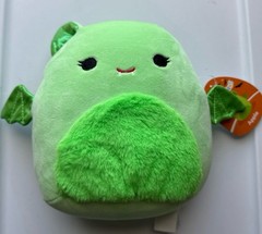 Squishmallows 8″ Green Bat with Fuzzy Belly and Shiny Wings Little Plush