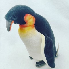 Hansa Creation Emperor Penguin Plush Tags 15″ 2015