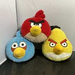 Angry Birds 8″ Plush Lot Of 3 Stuffed Animal Commonwealth 2010 All No Sound