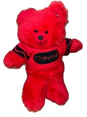 Rare Vintage 1985 Crayola Bear Plush Sweater Red Crayon Binney & Smith