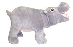 ADORE 14″ Standing Gassy the Farting Hippo Stuffed Animal Plush Toy