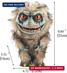Alien Monster Prop Doll, Creepy Plush Doll Movie Stuffed Toy, Green Funny Ugly S