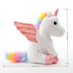 Sew Butiful 8″ Unicorn Stuffed Animal Cute Plush Toy Gift for 38 Years Old G…
