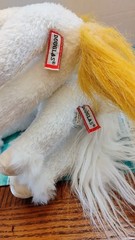2 Douglas Cuddle Toy Unicorns Silver Sparkle & Gold/White Plush Stuffed Animals