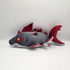 PhatMojo Fisch Megalodon Plush Kids Grey Red Shark Roblox Gamer Mystery Toy DLC