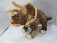 Wild Republic Triceratops Dinosaur 14″ Dino Brown Plush Stuffed Animal Textured
