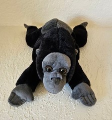 FAO Schwarz “Adopt a Pet” gorilla plush toy EUC