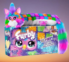 Furby DJ Neon Star 32″ Interactive Toy, Lights/Motion, Speaks English/Furbish
