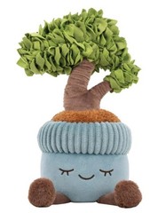 Greenhouse by Russ Lilly Bonsai Tree Plush Plant 12” NWT