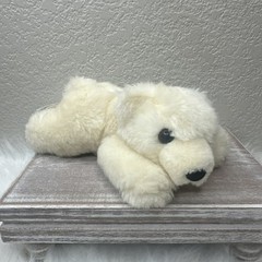 White Polar Bear Laying Down The Stuffed Animal House Plush Toy 6″ FAST SHIP