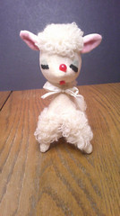 vintage 1957 Dakin Lucy the Lamb plush stuffed toy original made Japan Z139