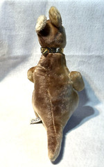 Vtg Knickerbocker ” K.T” Pets Kangaroo Mother & Baby Stuffed Animal Plush 11″ T