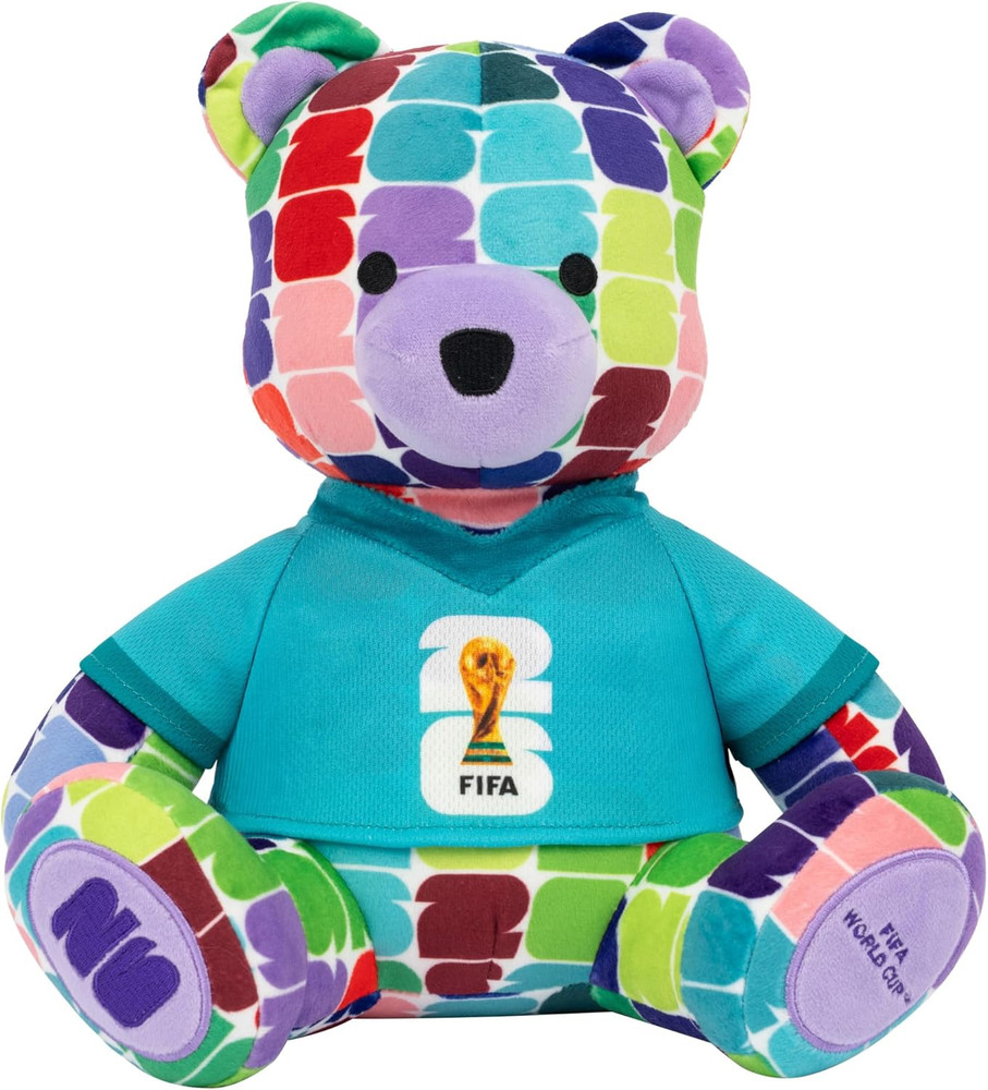 FIFA World Cup 2026 10-Inch Colorful Bear Plush – Official 2026 World Cup Collec