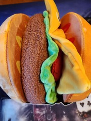 KidRobot Yummy World 10″ Interactive Plush Burger w/ Individual Toppings