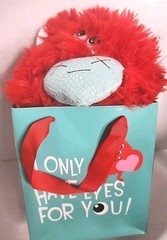 Valentines Day Red Multi Eye Monster with Heart I Only Have Eyes For You (T171)