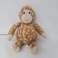 Mary Meyer Beige Brown White Spotted Monkey Plush stuffed Animal Soft Toy 10″