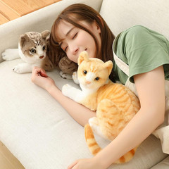 Orange Tabby Cat Stuffed Animal Baby Stuffed Animal Cat Plush Toy Shorthair Cat